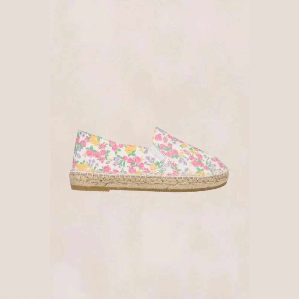 NIB LoveShackFancy Girls Floral Espadrille Slip-On Shoes 3 / 34